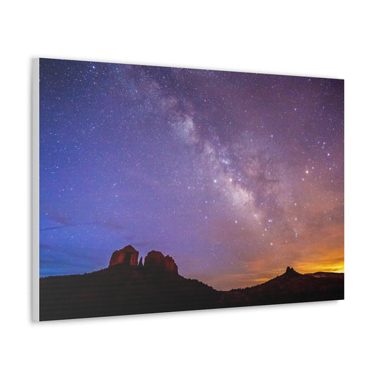 Sunset Over Cathedral Rock - Canvas Wrapped